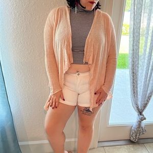 Light pink/ coral cardigan